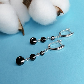 Серьги Галатея - Серебро 925, Фианит (арт. 3396.2)