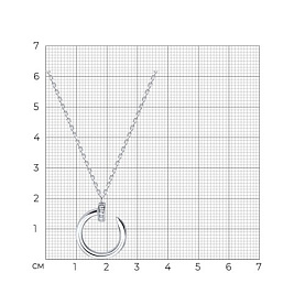 Колье SOKOLOV - Серебро 925, Фианит (арт. 94071294)