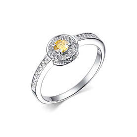 Кольцо Дар - Серебро 925, Синтетический муассанит, Фианит (арт. К-3920рс167400)