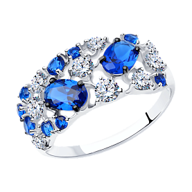 Кольцо SOKOLOV - Серебро 925, Фианит (арт. 94012300)