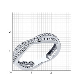 Кольцо SOKOLOV - Серебро 925, Фианит (арт. 94013754)