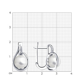 Серьги SOKOLOV - Серебро 925, Жемчуг культивированный (арт. 94024759)