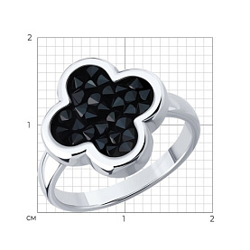 Кольцо Diamant - Серебро 925, Кристальная ткань (арт. 94-110-02342-1)
