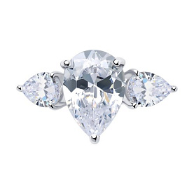 Кольцо SOKOLOV - Серебро 925, Фианит (арт. 94011767)