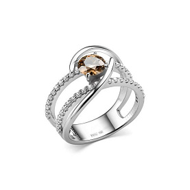 Кольцо Дар - Серебро 925, Синтетический муассанит, Фианит (арт. К-5189рс162000)