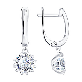 Серьги SOKOLOV - Серебро 925, Фианит (арт. 94027559)