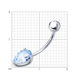 Пирсинг SOKOLOV - Серебро 925, Фианит (арт. 94060068)
