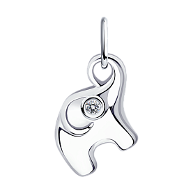 Подвеска Diamant - Серебро 925, Фианит (арт. 94-130-01085-1)