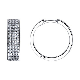 Серьги SOKOLOV - Серебро 925, Фианит (арт. 94025922)