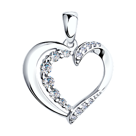 Подвеска SOKOLOV - Серебро 925, Фианит (арт. 94031773)