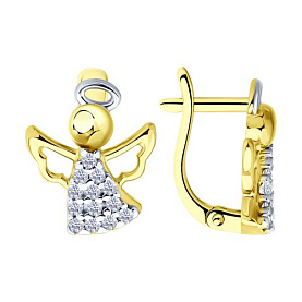 Серьги SOKOLOV - Серебро 925, Фианит (арт. 93022448)