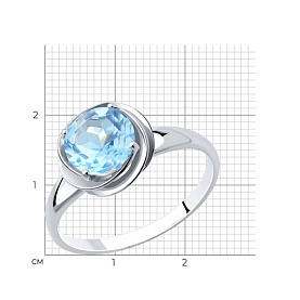 Кольцо Diamant - Серебро 925, Топаз (арт. 94-310-00623-1)