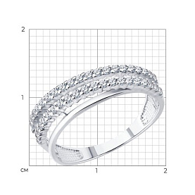 Кольцо Diamant - Серебро 925, Фианит (арт. 94-110-00142-1)