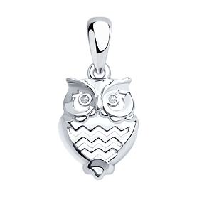 Подвеска SOKOLOV - Серебро 925, Фианит (арт. 94031530)