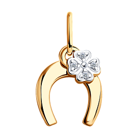 Подвеска SOKOLOV - Серебро 925, Фианит (арт. 93030338)