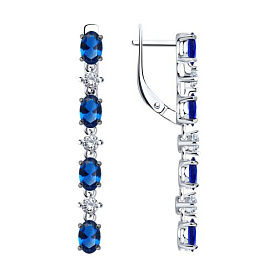 Серьги SOKOLOV - Серебро 925, Фианит (арт. 94026630)