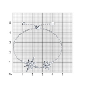 Браслет SOKOLOV - Серебро 925, Фианит (арт. 94051236)