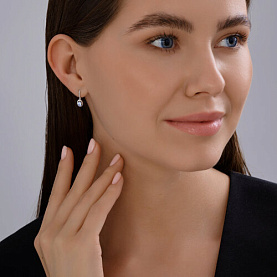 Серьги Diamant - Серебро 925, Фианит (арт. 94-120-02236-1)