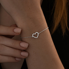 Браслет SOKOLOV - Серебро 925, Фианит (арт. 94051017)