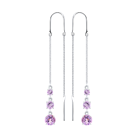 Серьги SOKOLOV - Серебро 925, Аметист (арт. 92022167)