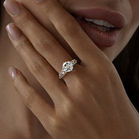 Кольцо SOKOLOV - Серебро 925, Горный хрусталь (арт. 92011715)