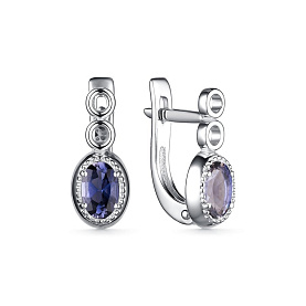 Серьги Дар - Серебро 925, Иолит (арт. С-5089рс4124)