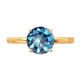 Кольцо SOKOLOV - Золото 585, Топаз (арт. 716406)