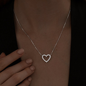 Колье SOKOLOV - Серебро 925, Фианит (арт. 94070747)