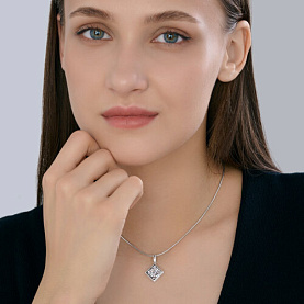 Подвеска Diamant - Серебро 925, Кристальная ткань (арт. 94-130-00098-1)