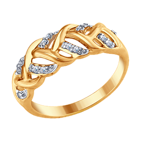 Кольцо SOKOLOV - Серебро 925, Фианит (арт. 93010677)