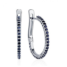 Серьги Platinum Lab. - Платина 950 (арт. ПС-022С-01)