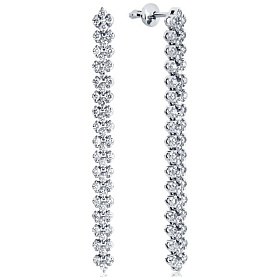 Серьги Platinum Lab. - Платина 950 (арт. ПС-238-01)