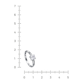 Кольцо Кабаровских - Серебро 925, Бриллианит (арт. 11-636-21500)