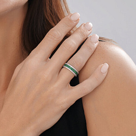 Кольцо SOKOLOV - Серебро 925, Фианит (арт. 94014457)