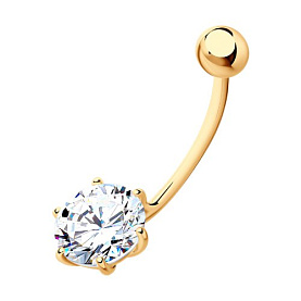 Пирсинг SOKOLOV - Серебро 925, Фианит (арт. 93060009)