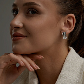 Серьги SOKOLOV - Серебро 925, Фианит (арт. 94027528)