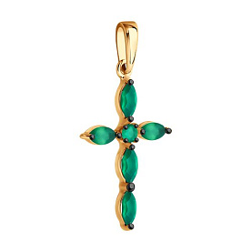 Подвеска Diamant - Золото 585, Агат (арт. 51-330-02045-6)