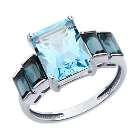 Кольцо Diamant - Золото 585, Топаз (арт. 52-310-02457-1)