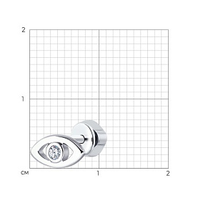 Серьга SOKOLOV - Серебро 925, Фианит (арт. 94170143)