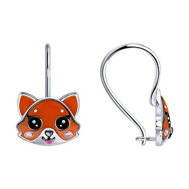 Серьги Diamant - Серебро 925, Эмаль (арт. 94-120-00101-1)