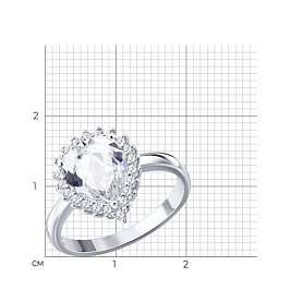 Кольцо SOKOLOV - Серебро 925, Фианит (арт. 94014909-91)