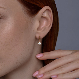 Серьги Diamant - Серебро 925, Фианит (арт. 93-120-02130-1)