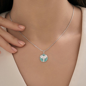 Подвеска Diamant - Серебро 925, Фианит, Эмаль (арт. 94-130-02357-1)