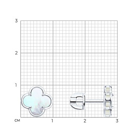 Серьги SOKOLOV - Серебро 925, Перламутр (арт. 83020443)