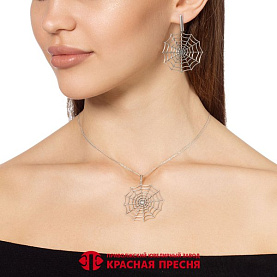 Подвеска Красная пресня - Серебро 925 (арт. 53016390)