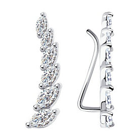 Серьги Diamant - Серебро 925, Фианит (арт. 94-120-01402-1)