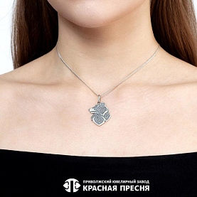 Подвеска Красная пресня - Серебро 925 (арт. 53015758)