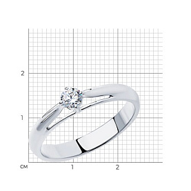 Кольцо Diamant - Серебро 925, Фианит (арт. 94-110-01381-1)