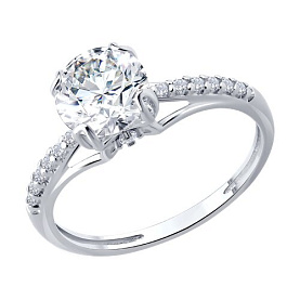 Кольцо Diamant - Серебро 925, Фианит (арт. 94-110-00035-1)