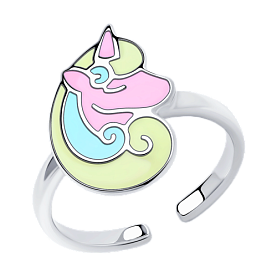 Кольцо SOKOLOV - Серебро 925, Эмаль (арт. 94013186)